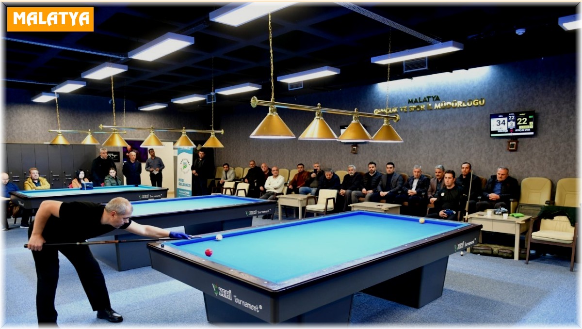 Yeşilyurt'ta Bilardo Turnuvası çekişmeli geçti