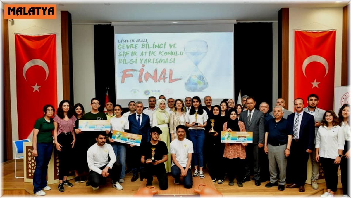 Yeşilyurt'ta çevre konulu bilgi yarışmasında ödüller dağıtıldı