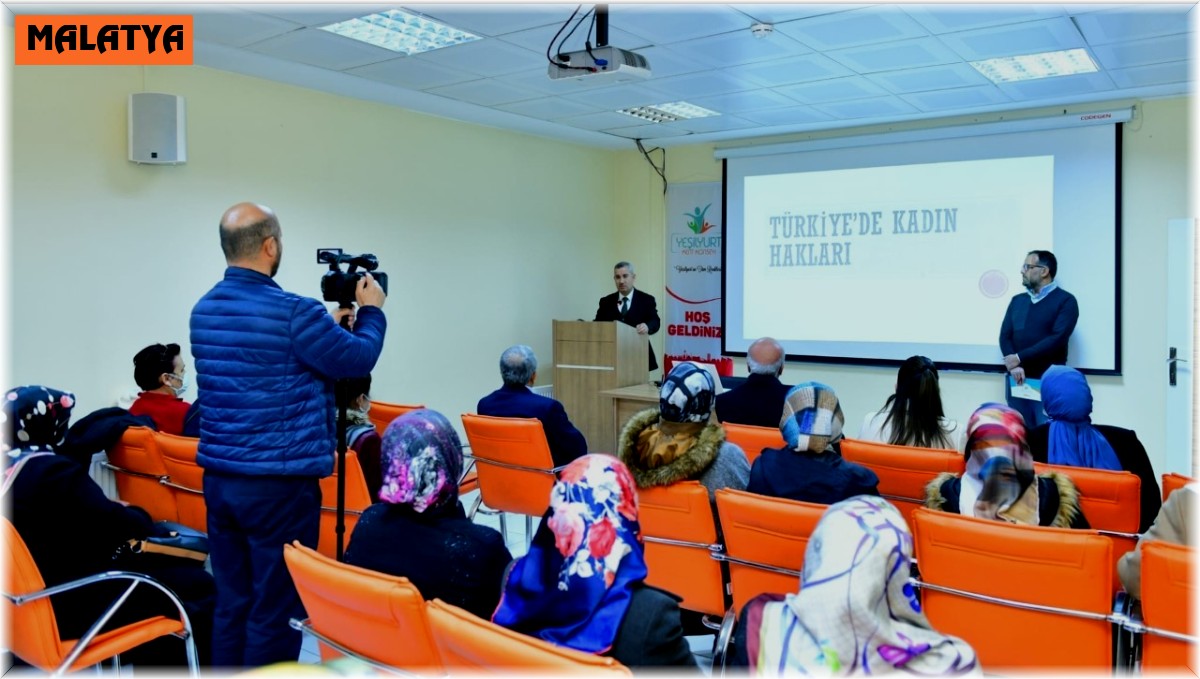 Yeşilyurt'ta kadın hakları semineri düzenlendi
