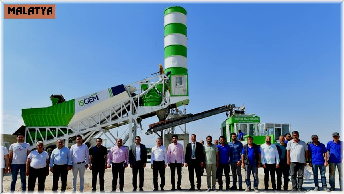 Yeşilyurt'ta 'kilit parke taşı üretim tesisi' hizmete girdi