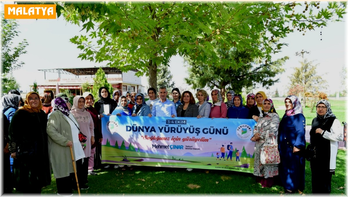 Yeşilyurt'ta sağlık için yüründü