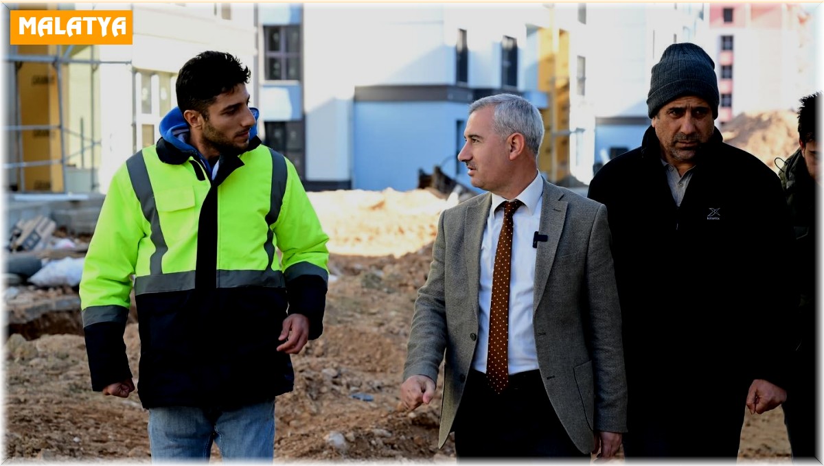 Yeşilyurt'taki deprem konutlarında sona gelindi