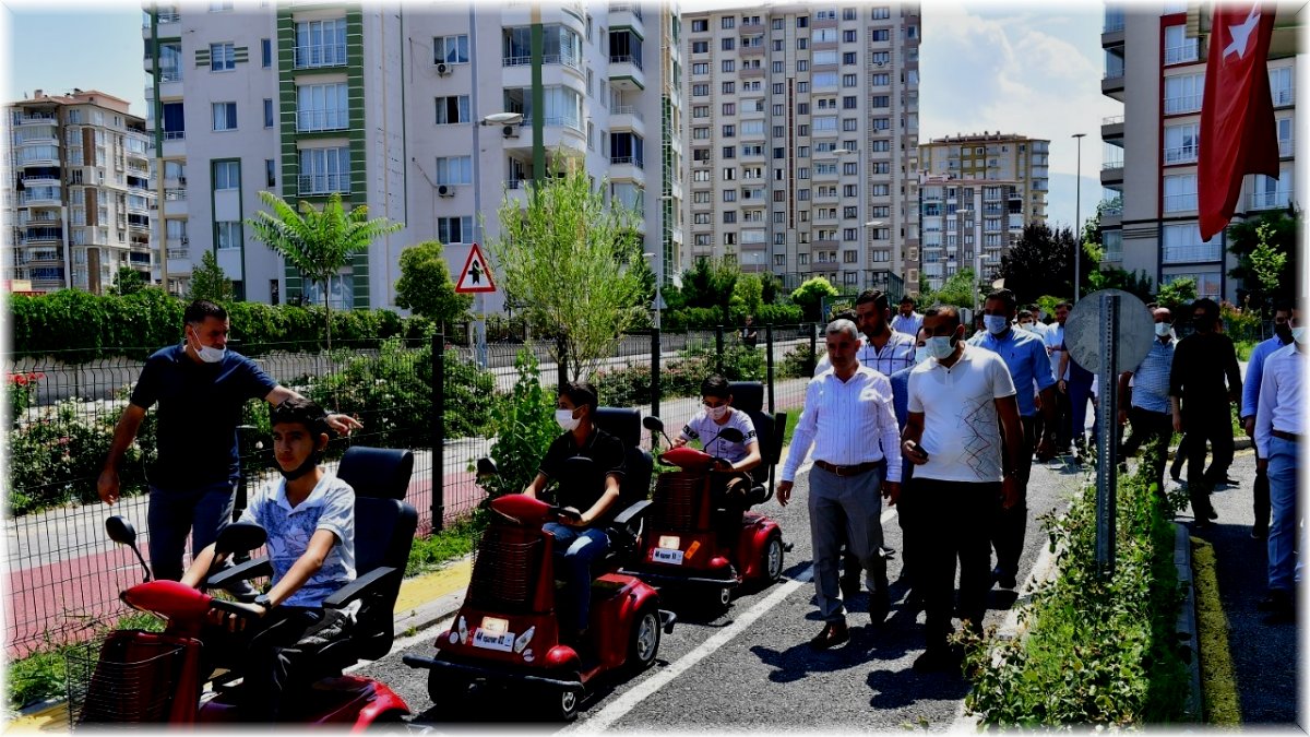 Yeşilyurt’ta trafik eğitim parkı, Kur’an kursu öğrencilerini ağırlıyor
