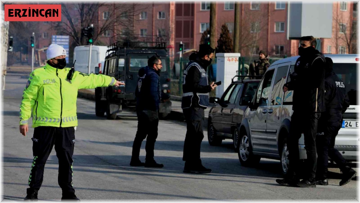 Yılbaşı öncesi Erzincan'da "Huzur 24" uygulaması