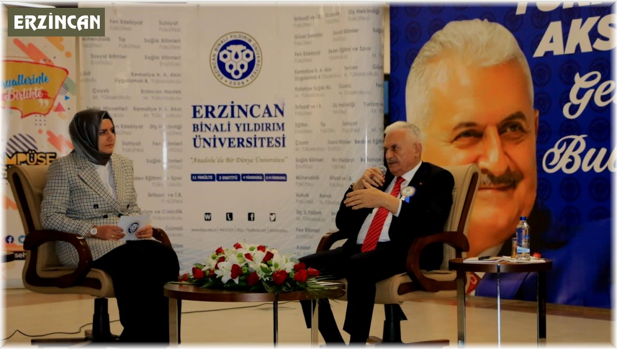 Yıldırım, üniversite öğrencileriyle söyleşide bulundu