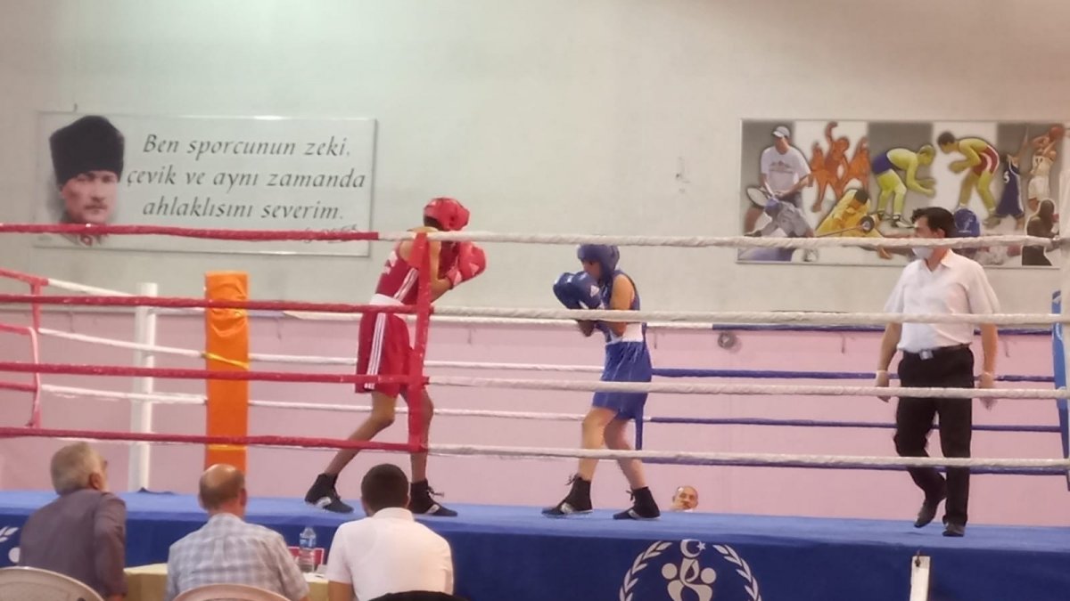 Yıldız boksörler ringde nefes kesti