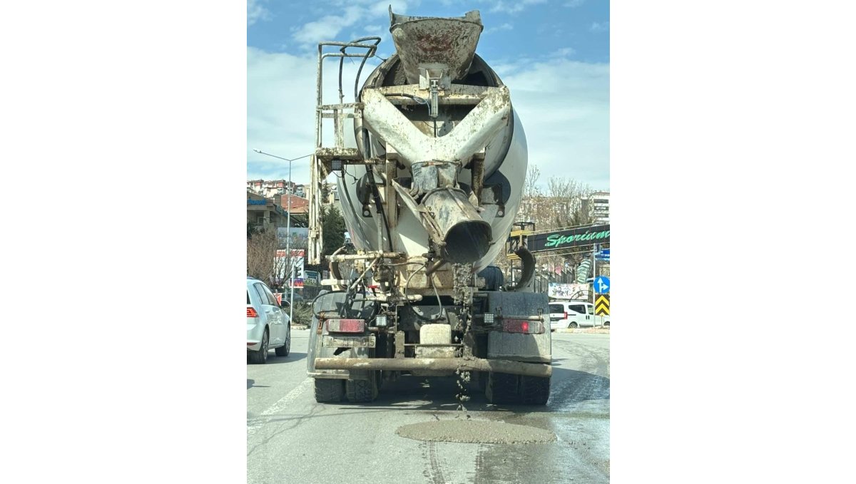 Yola beton döken mikser sürücüsüne 839 bin lira ceza