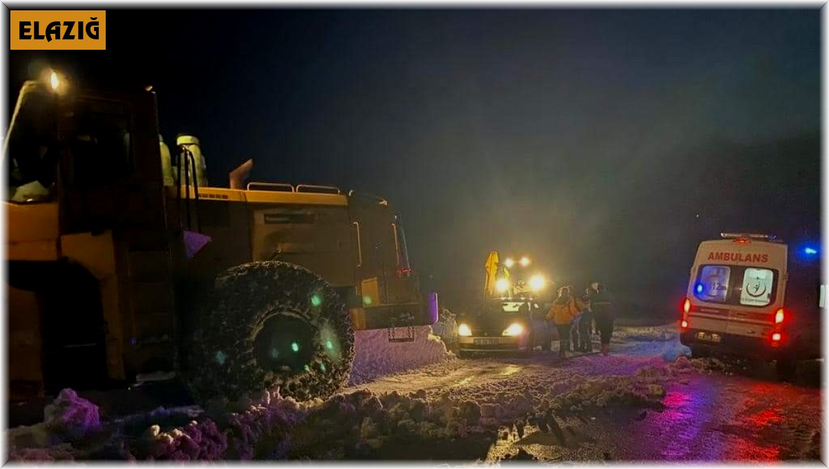 Yollar kapandı, ekipler hasta vatandaşa ulaşmak için seferber oldu