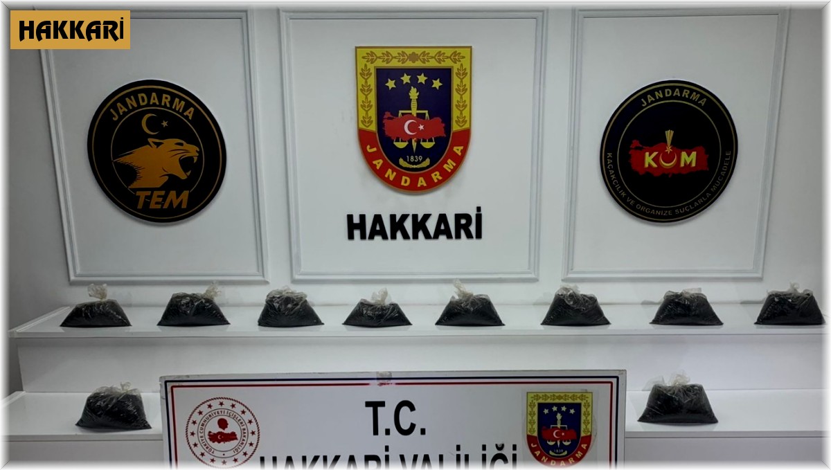 Yüksekova'da 10 kilo 750 gram eroin ele geçirildi