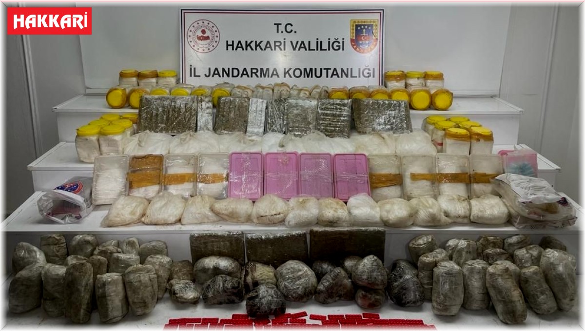 Yüksekova'da 126 kilo uyuşturucu ele geçirildi