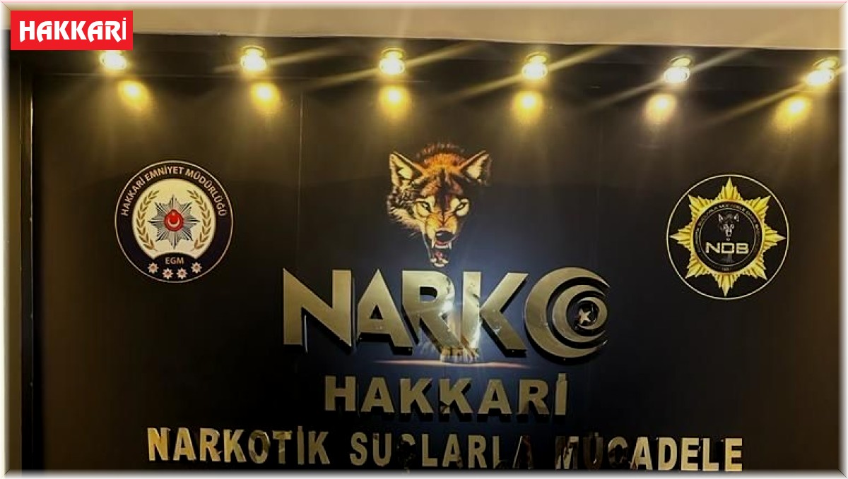 Yüksekova'da 16 kilo metamfetamin ele geçirildi