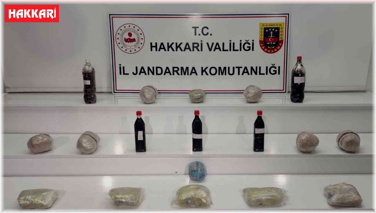 Yüksekova'da 17 kilo 500 gram uyuşturucu ele geçirildi