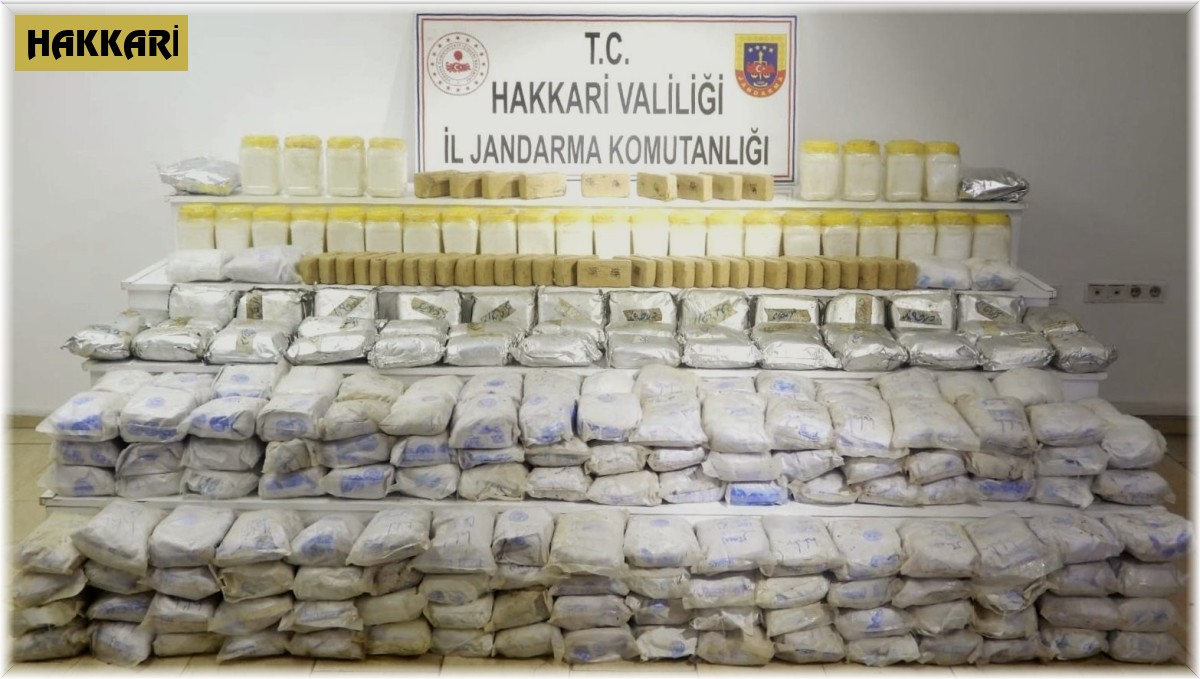 Yüksekova'da 250 kilo eroin ve 35 kilo metamfetamin ele geçirildi