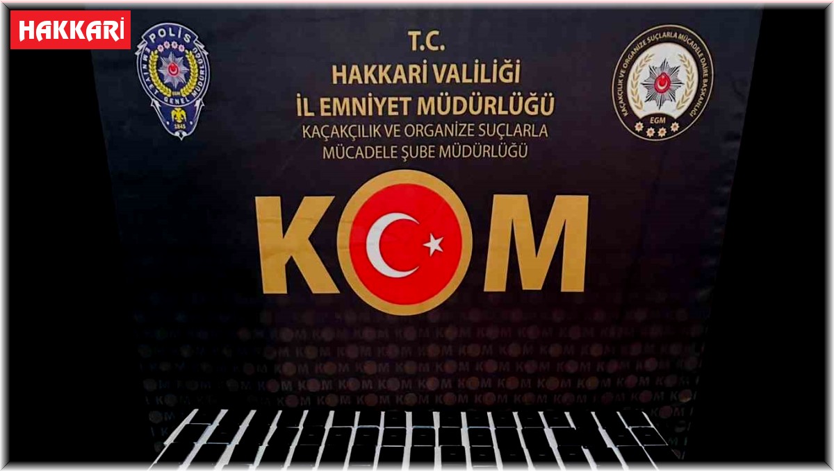 Yüksekova'da 260 adet kaçak cep telefonu ele geçirildi