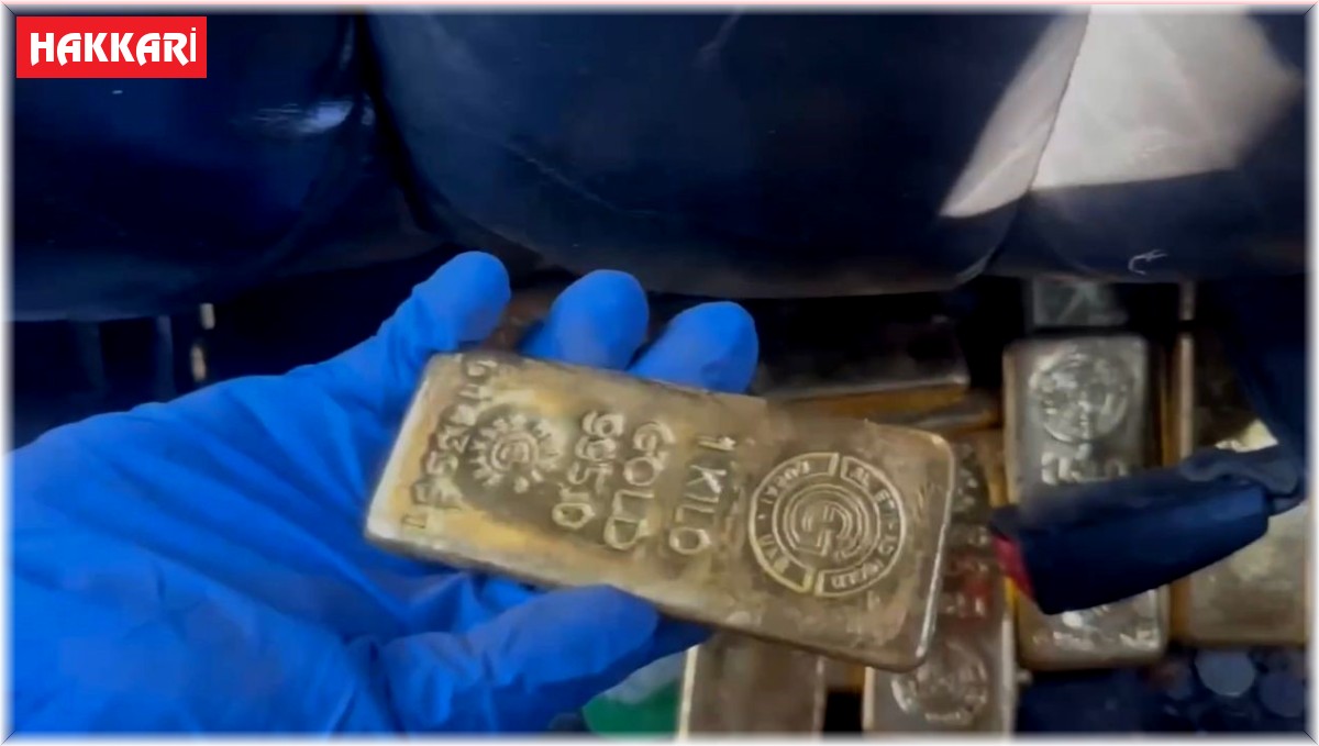 Yüksekova'da 28 kilo külçe altın ele geçirildi