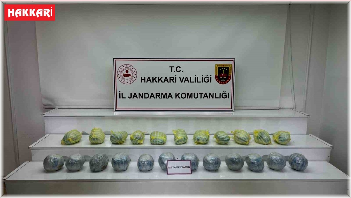 Yüksekova'da 40 kilo 556 gram sentetik uyuşturucu ele geçirildi