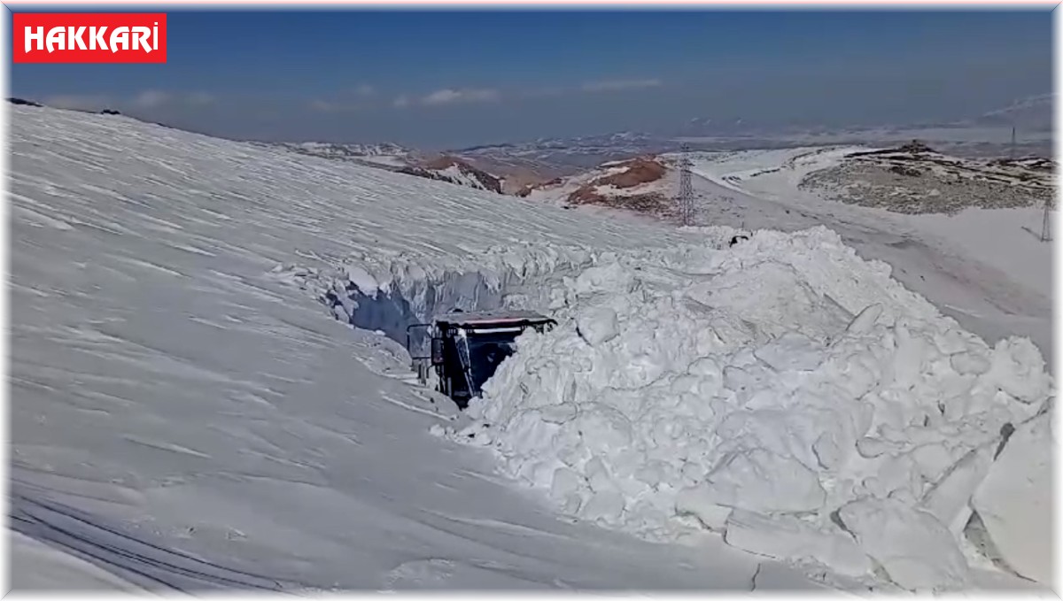 Yüksekova'da 5 metrelik kar tüneli oluştu
