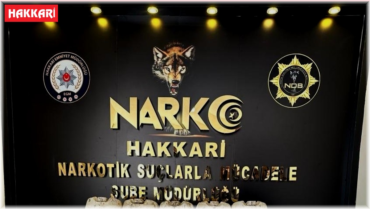 Yüksekova'da 508 kilo metamfetamin ele geçirildi