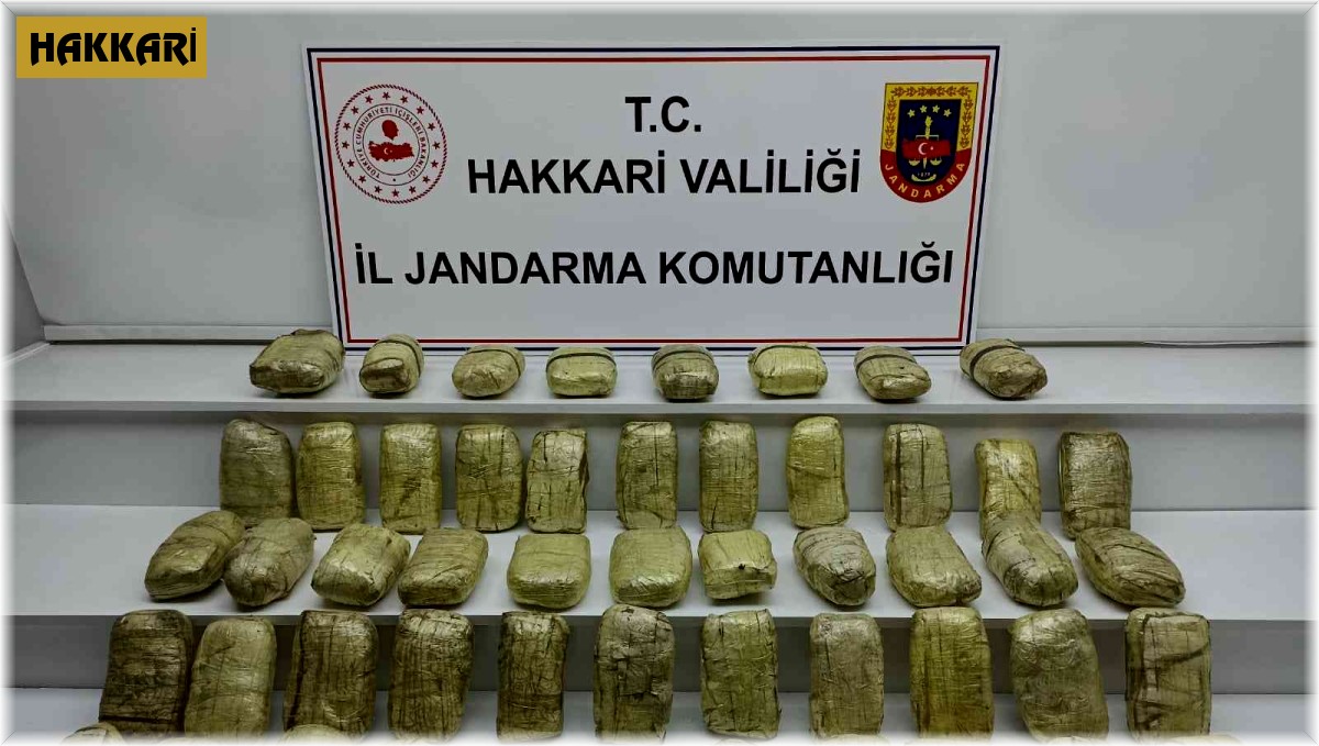 Yüksekova'da 51 eroin ele geçirildi