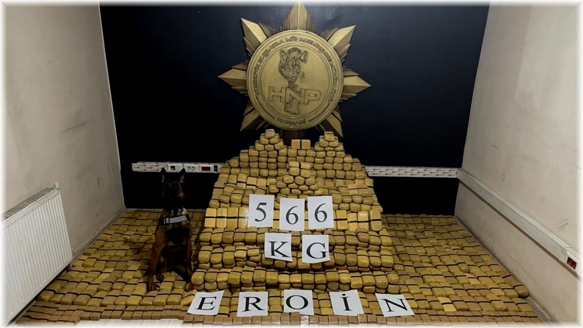 Yüksekova'da 566 kilo eroin ele geçirildi