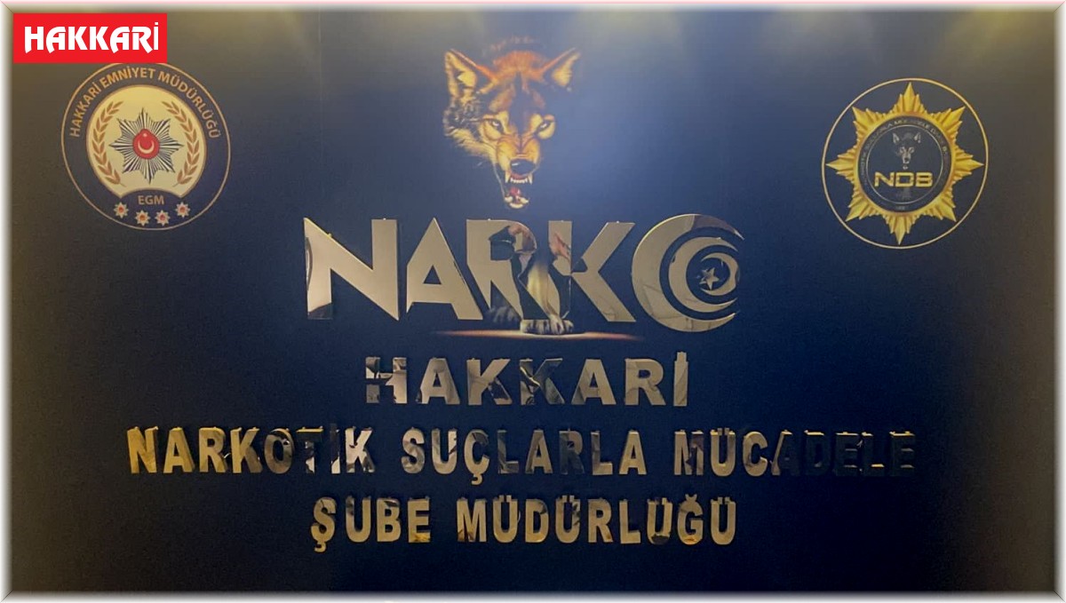 Yüksekova'da 6 kilo eroin ele geçirildi