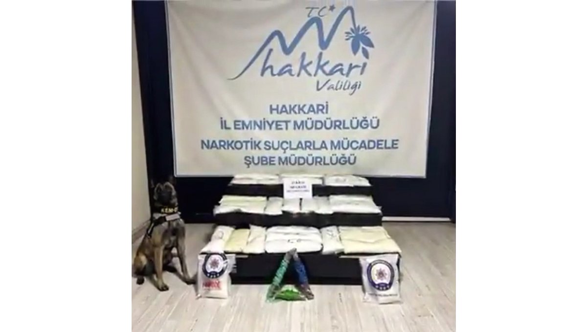 Yüksekova'da 63 kilo metamfetamin ele geçirildi