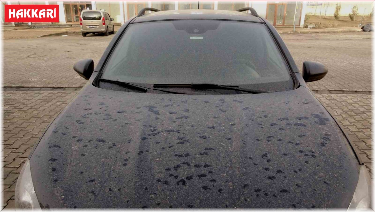 Yüksekova'da araçlar çamur altında kaldı