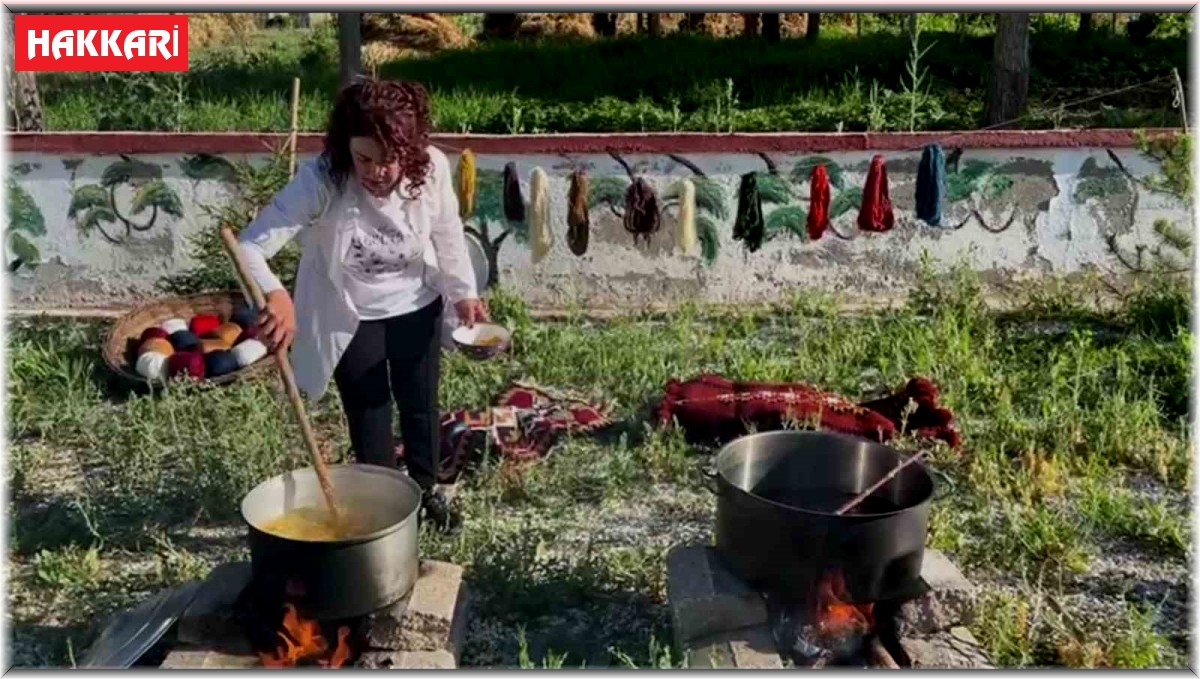 Yüksekova'da asırlık 'kök boyama' geleneği sürüyor