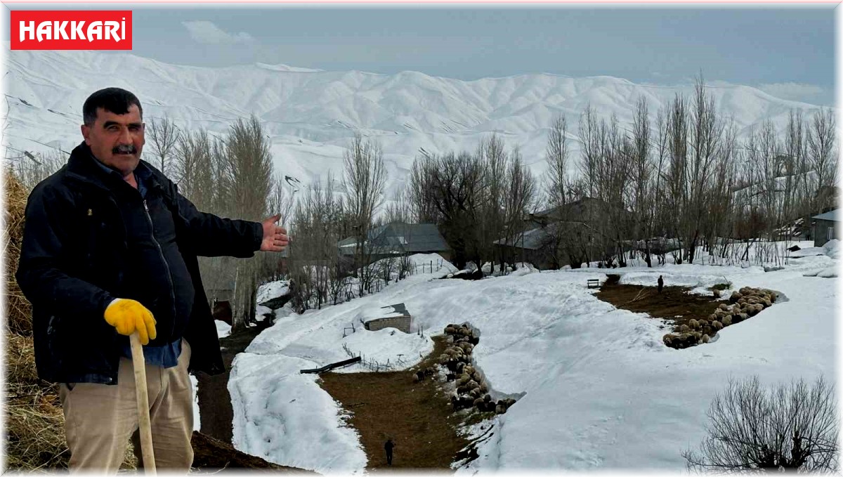 Yüksekova'da çiftçilerin kış zorluğu devam ediyor