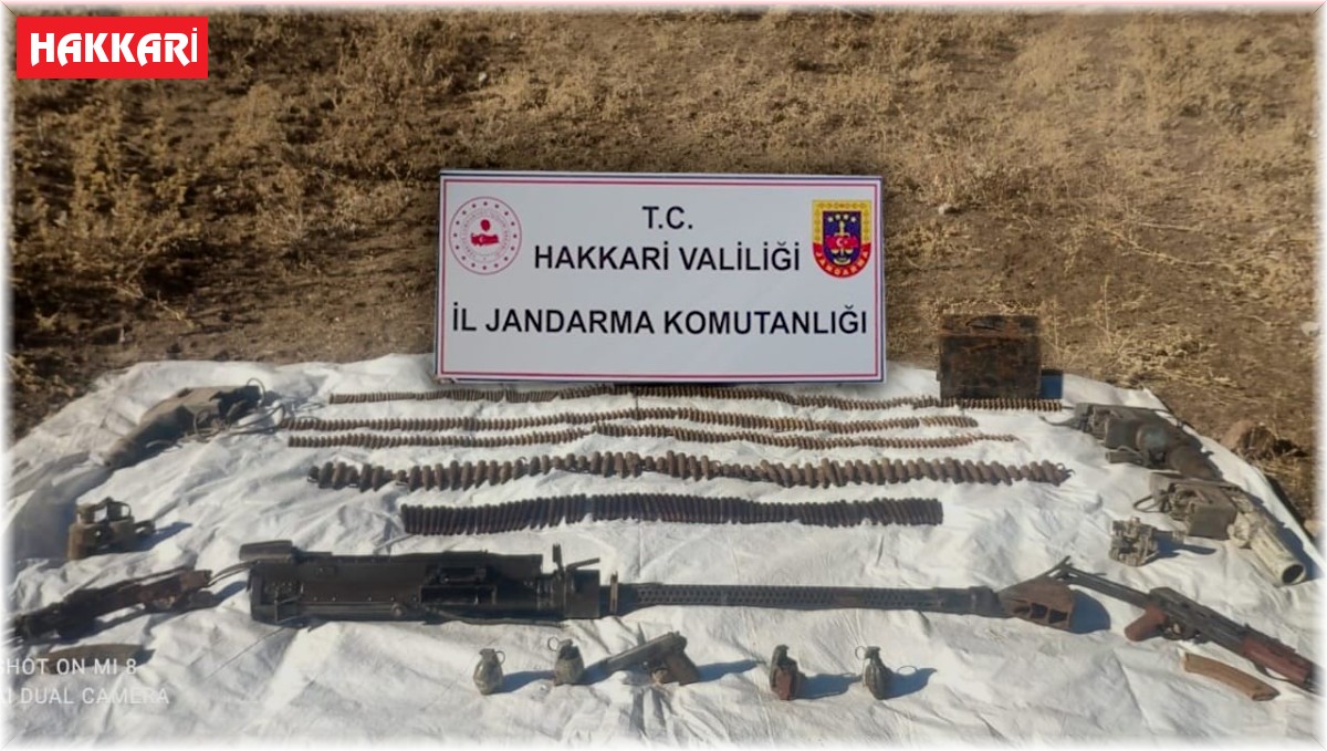 Yüksekova'da çok sayıda silah ve mühimmat ele geçirildi