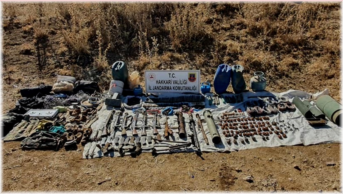 Yüksekova'da çok sayıda silah ve mühimmat ele geçirildi