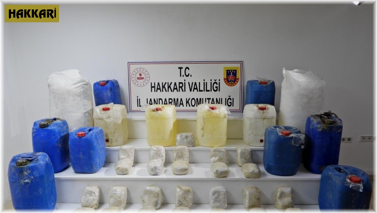 Yüksekova'da İHA destekli operasyonda 30 kilo eroin ele geçirildi