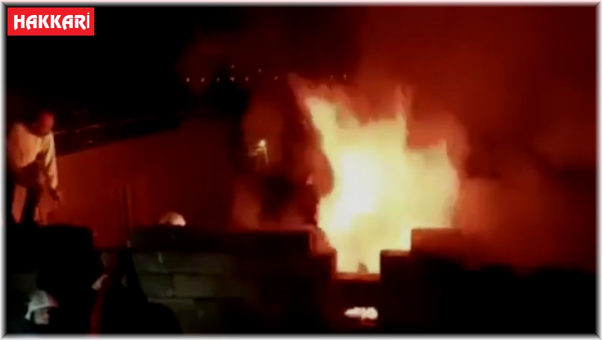 Yüksekova'da kalorifer dairesinde korkutan yangın