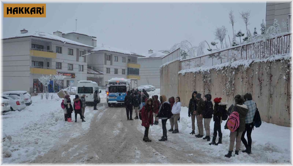 Yüksekova'da kar tatili