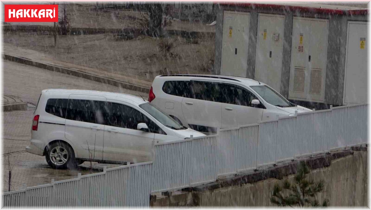 Yüksekova'da kar yağışı