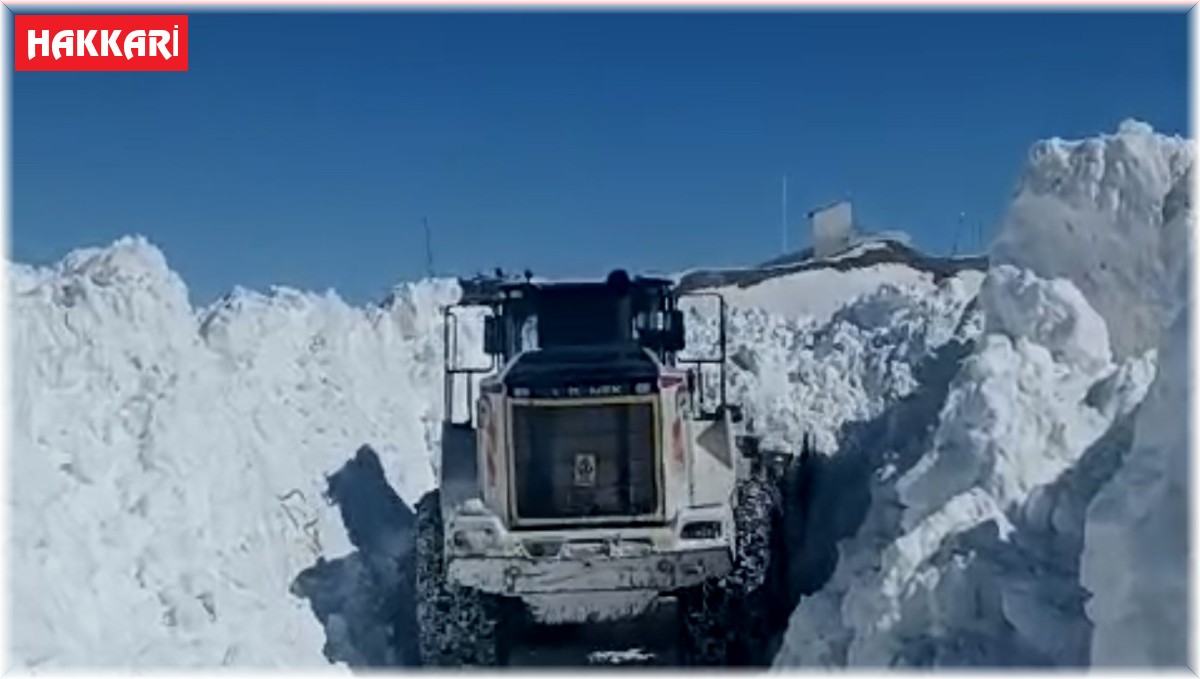 Yüksekova'da karla mücadele çalışması