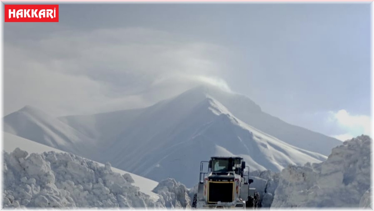 Yüksekova'da karla mücadele devam ediyor
