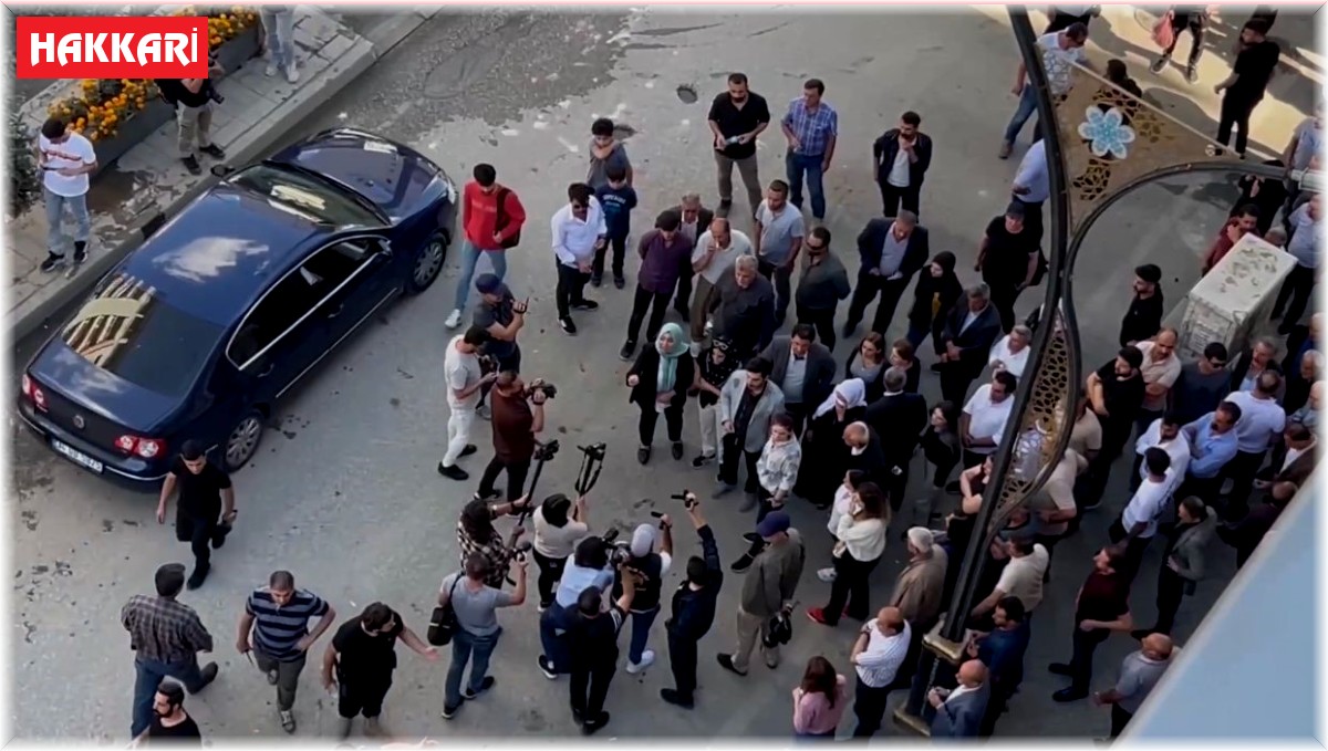 Yüksekova'da PKK operasyonlarını protesto etmek isteyen gruba polisten müdahale