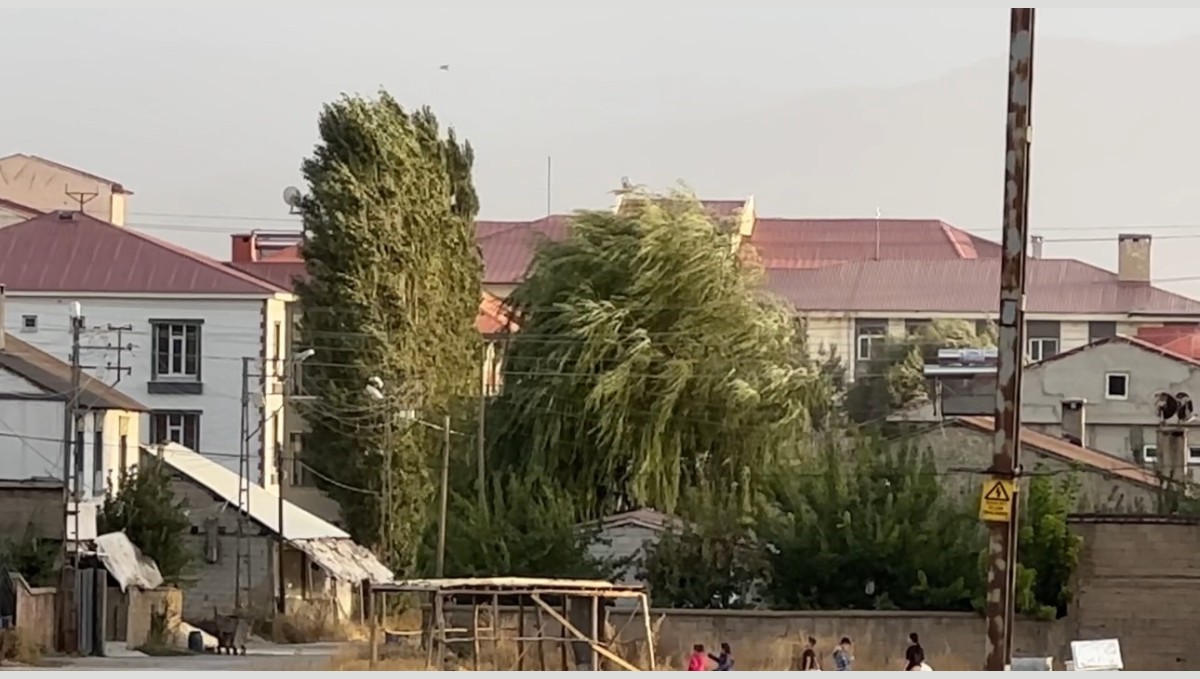 Yüksekova'da şiddetli rüzgar hayatı olumsuz etkiledi