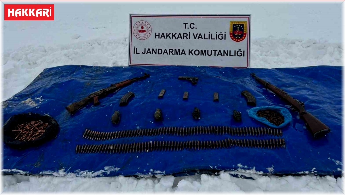 Yüksekova'da silah ve mühimmat ele geçirildi