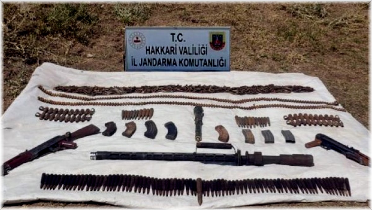 Yüksekova'da silah ve mühimmat ele geçirildi