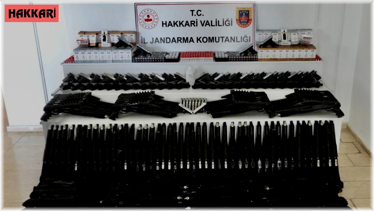 Yüksekova'da silahlar ele geçirildi