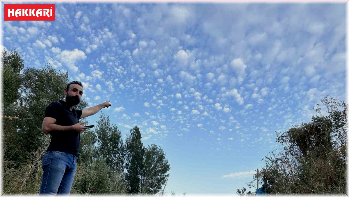 Yüksekova'da 'Sirrokümülüs bulutları' görsel şölen sundu