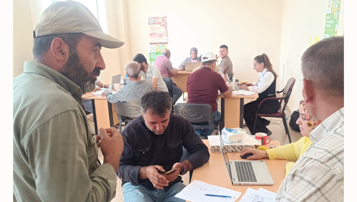 Yüksekova'da tarım sayımı devam ediyor