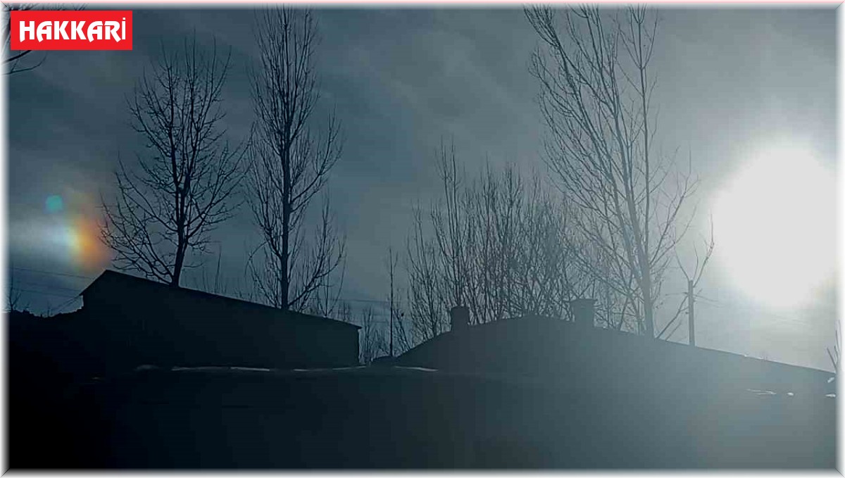 Yüksekova'da 'yalancı güneş' görüntülendi