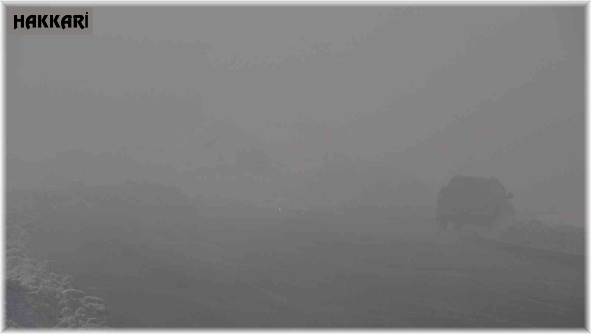 Yüksekova'da yoğun sis: Görüş mesafesi 10 metreye düştü