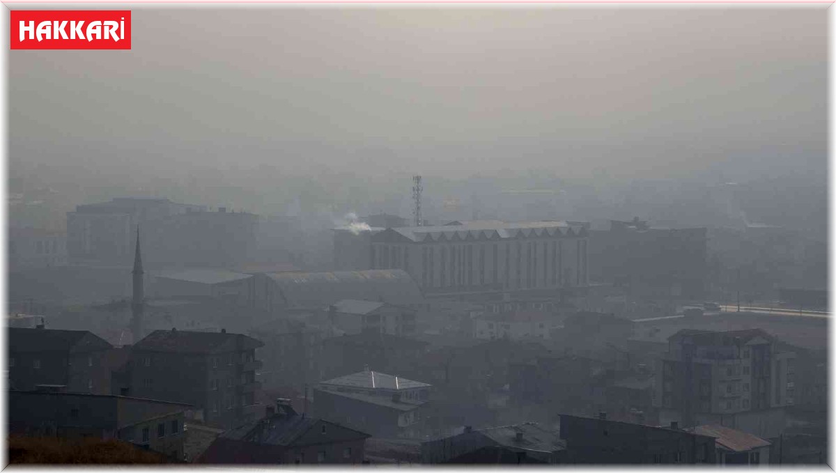 Yüksekova'da yoğun sis: Görüş mesafesi 10 metreye kadar düştü