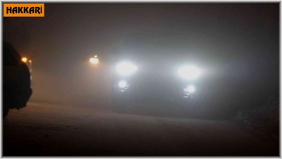 Yüksekova'da yoğun sis: Görüş mesafesi 5 metreye düştü