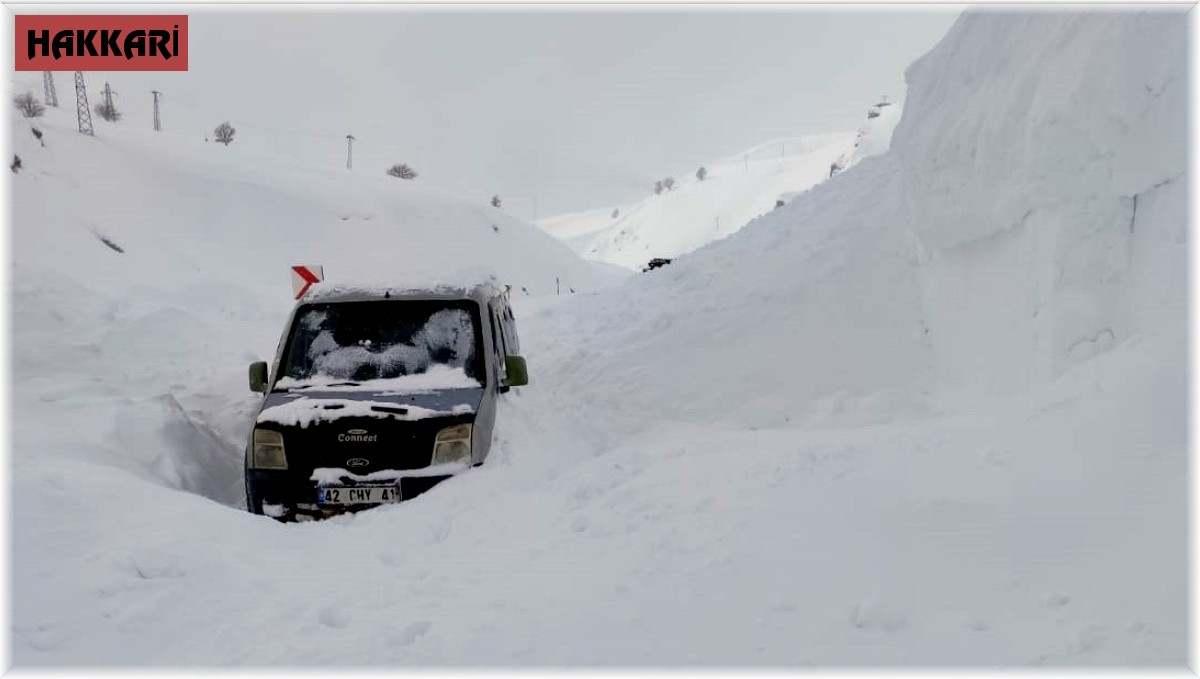 Yüksekova-Dağlıca yoluna çığ düştü
