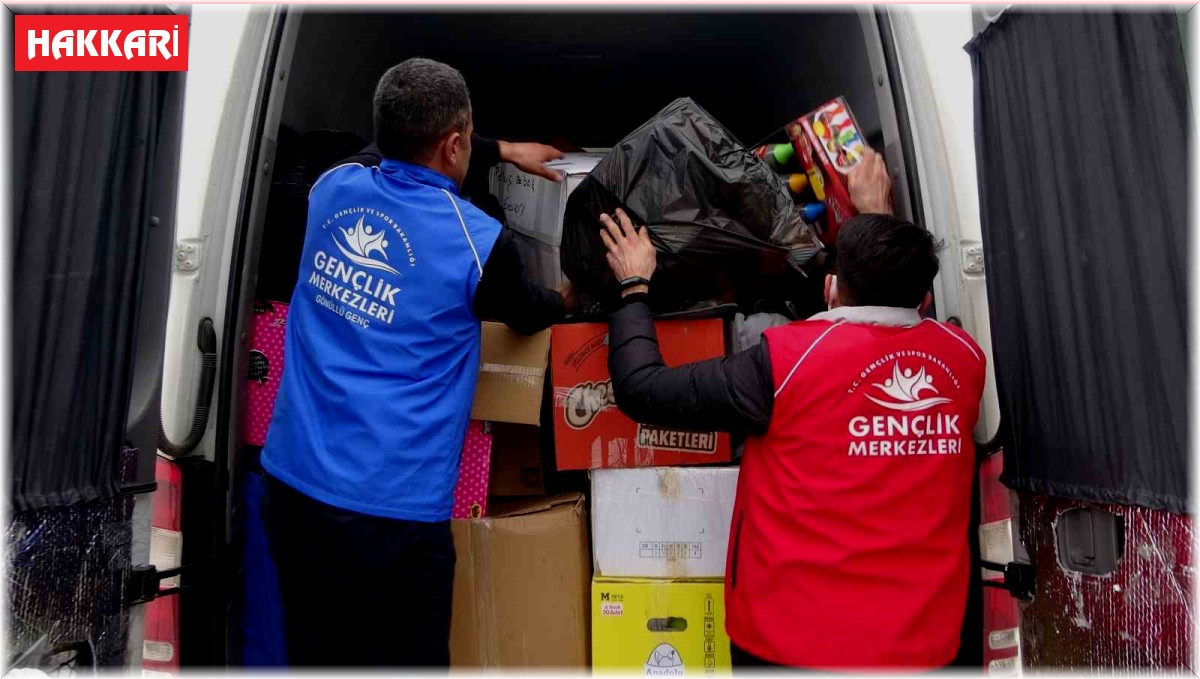 Yüksekova Gençlik Merkezinin gönülleri Hatay'a gitti